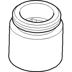 Dornbracht Schraubnippel M24 x 1 - p 09240416410-06 40x30x30_platin matt