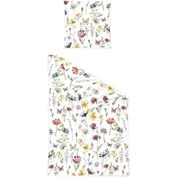 Traumschlaf, Bettwäsche, Blumenwiese (Bettwäsche Set, 80x80 cm)