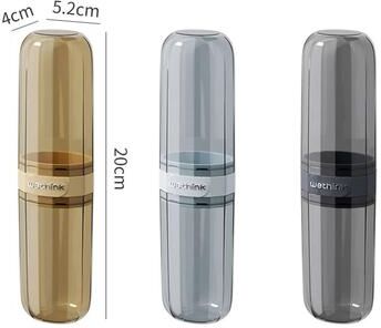 Uplifted Finds Portable Toothbrush Toothpaste Holder Travel Storage Case 3 Pcs Set