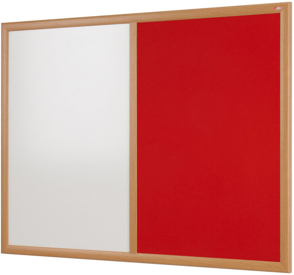 Symple Stuff Wall Mounted Combination Board Red 90 cm H x 120 cm W