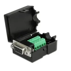 DeLOCK 66265 Drahtverbinder Sub-D 9, 10 Pin Terminalblock Schwarz