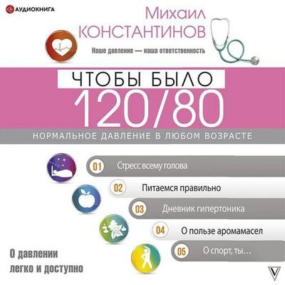 Chtoby bylo 120/80. Normalnoe davlenie v lyubom vozraste! - Mikhail Konstantinov, Audio, 9785171403492