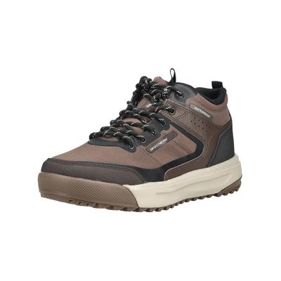 Sneaker SKECHERS "Skechers Sneaker Leder/Textil", Herren, Gr. 43, braun, Leder, Textil, Schuhe Sneaker