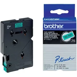 Brother Original P-Touch Farbband schwarz auf grün (TC-701)