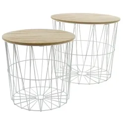 MyFlair Metalltischset "Max" in weiß