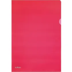 herlitz Aktenhülle Pyramide A4 110my PP glänzend VE=10 Stück rot