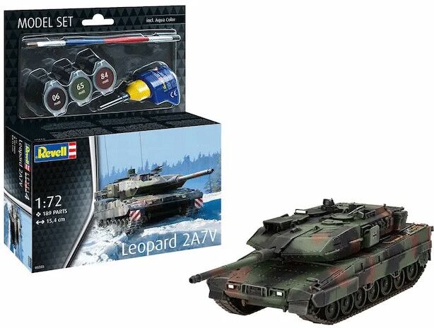 Maquette Leopard 2A7V Char militaire Level 4 échelle 1:72 - Revell