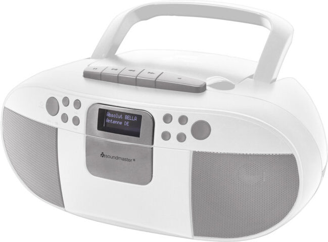 Soundmaster Boombox DAB+ SCD7800WE CD MP3 USB cassette blanc (SCD7800WE)