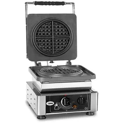 GMG - Waffeleisen American - 1x (Ø16 x 1,5cm) - Wechselbare Backplatte & einfache Montage - 50° bis 300°C - Leichte Reinigung