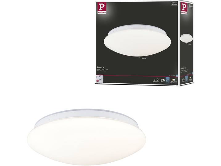LED-plafondlamp Leonis II Schemergestuurde bewegingsmelder (HF) IP44 White Select 1750lm 230V 16\,5W dimbaar Wit