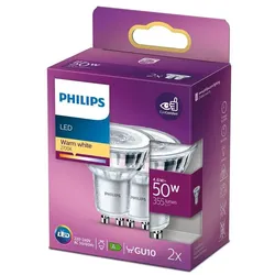 PHILIPS LED Classic GU10 5,5W (50W) 345lm DUO-PACK