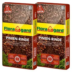 FLORAGARD® Pinienrinde 25-40mm 2x 60 Liter