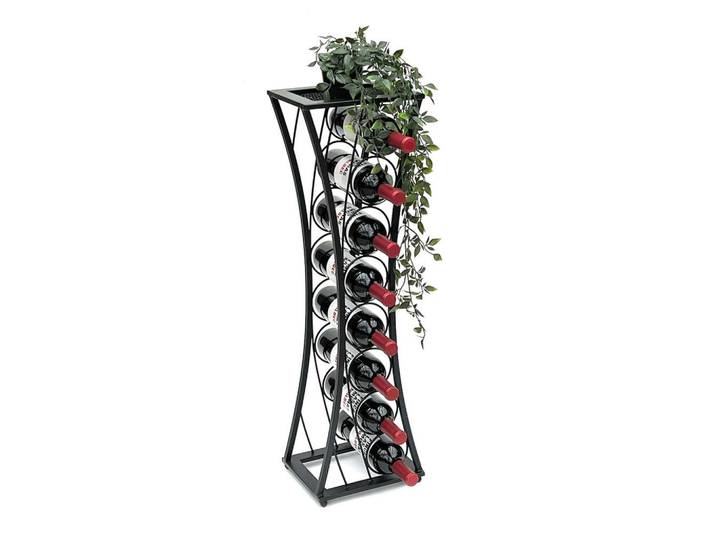 DanDiBo Weinregal Metall Schwarz Stehend Mika 80 cm, 25x83x20 cm, Weinregale