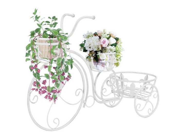 Porte Plante Exterieur-Support de plantes sous forme de vélo Style vintage Métal SHL1826