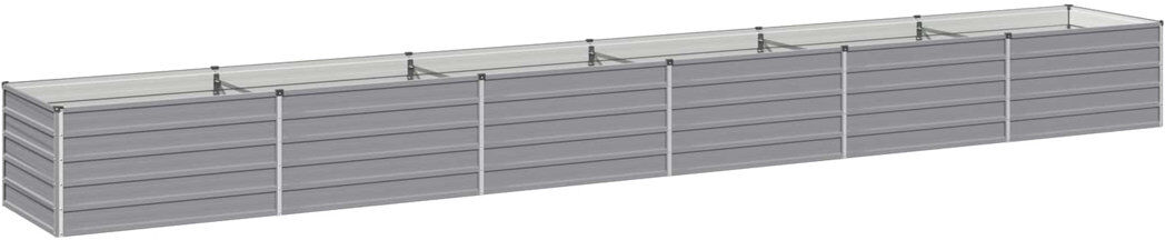 Rio Outdoor Raised Garden Bed Grey 55cm H x 600cm W x 80cm D