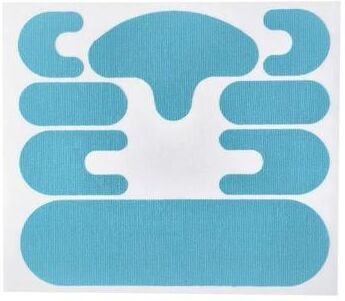 Inspired Finds Reusable Silicone Anti Wrinkle Face Patches 32 Piece Set For Forehead Neck And Smile Lines blue