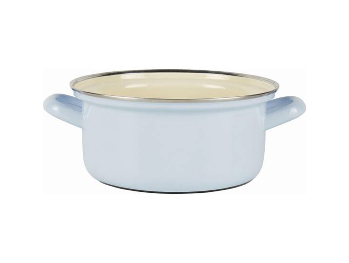 Riess Kasserolle Classic bunt, Blau, 1.5 l, backofengeeignet, kratzfest, hitzebeständige Griffe, Kochgeschirr, Töpfe, Kasserollen