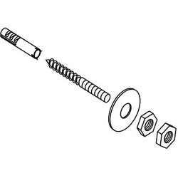 hansgrohe Befestigungssatz Axor 96343000 Reservepapierhalter