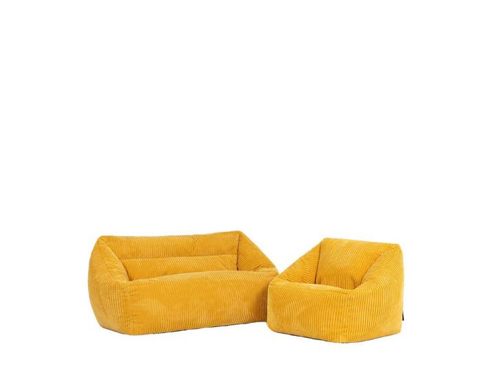icon Sitzsack Kinder Sofa mit Sessel aus Cord, Made in Germany, für Kinderzimmer, flauschig