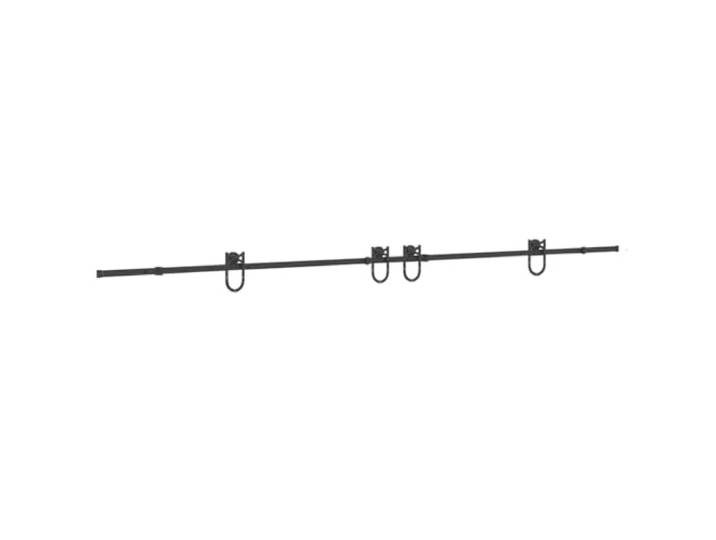 vidaXL Kit de quincaillerie de porte coulissante 400 cm acier noir