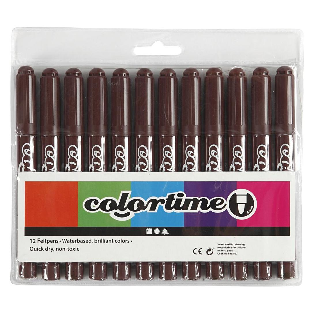 Creativ Company Donkerbruine Jumbo Stiften, 12st. (12x) (37360)