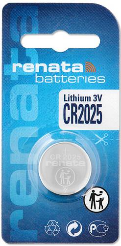 Renata Knopfzelle CR2025 3V 165 mAh Lithium