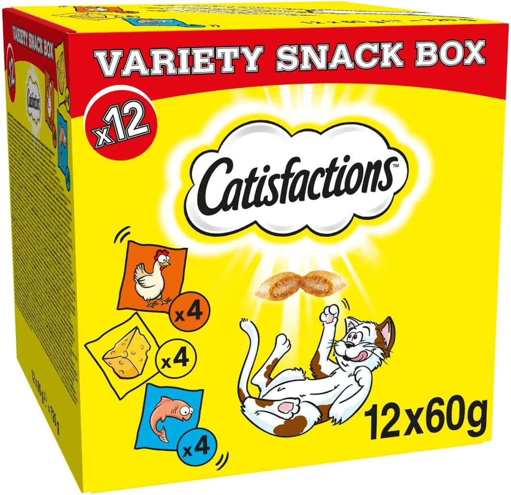 CATISFACTIONS Catisfaction Variety Snack Box Gusti Assortiti KIT 2X60G