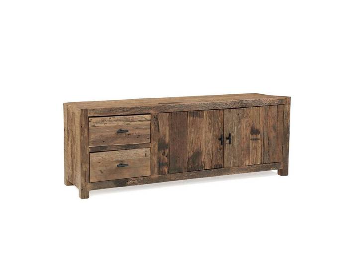 baario TV-Board TV-Board DRVO Altholz 150cm, Lowboard massiv recycelt Treibholz Landhaus