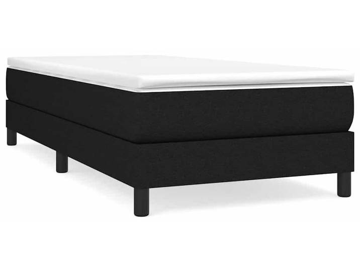 Cadre de lit noir 90x200 cm tissu