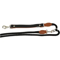 Barry King Smycz regulowana skórzana łosiowa "STRONG" 25mm/12/220cm koniakowy (Hund), Halsband + Leine