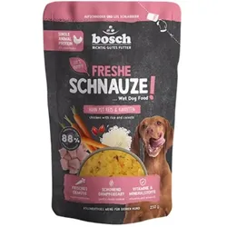 BOSCH Freshe Schnauze 250g Huhn, Reis & Karotten Hundenassfutter 8 x 250g Huhn, Reis &  Karotte