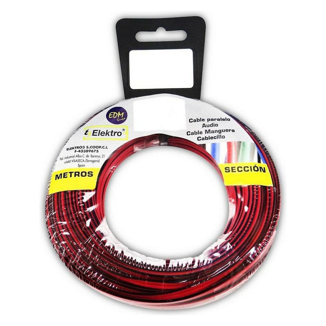 EDM Product Audiokabel 28042 Schwarz Rot Rot/Schwarz 2 X 0,75 Mm 20 M (20 m) (45279201)
