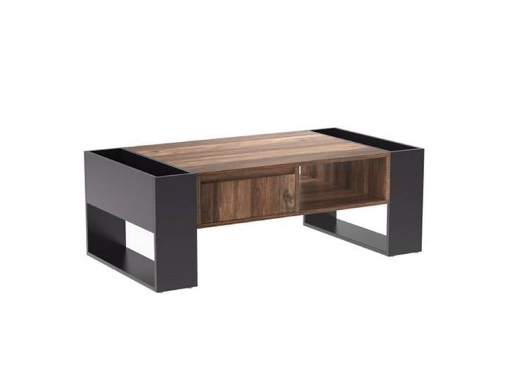 Celya Couchtisch Wohnzimmer Sofa Tisch, Schubladen und Staufächer, Auf beiden Seiten des Tisches befinden sich Staufächer