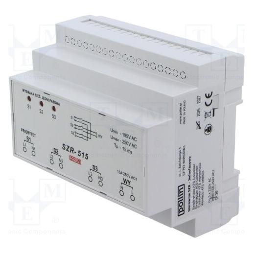 Pollin Electronic Sterownik układu SZR, 1P, czas przełączania 15ms SZR-515 (SZR-515)