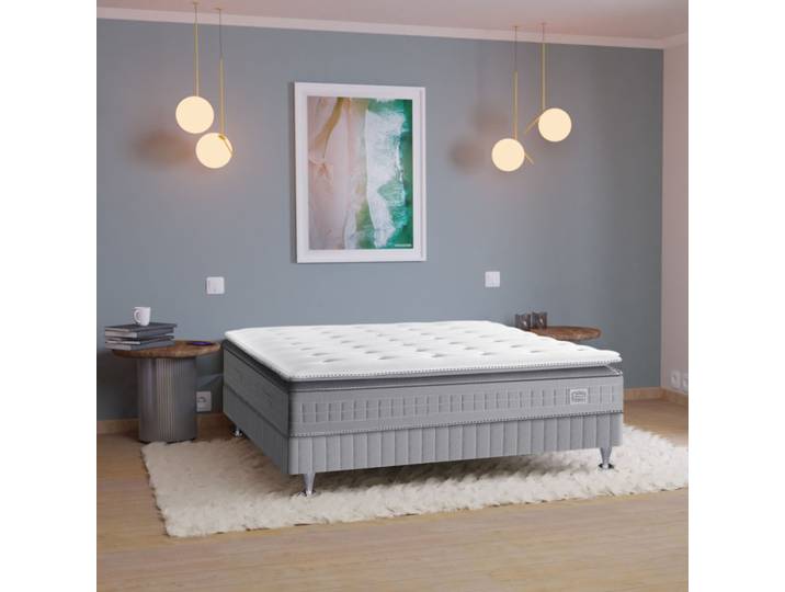 Matelas Simmons 651 ressorts ensachés + surmatelas intégré SW5 90x190