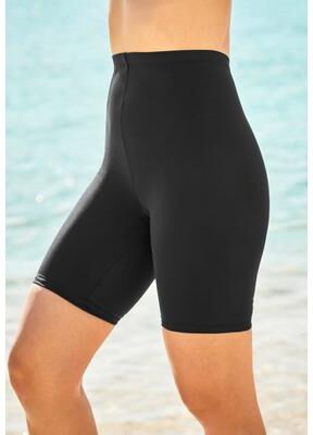 Plus Size Women's Tummy Control Swim Short by Swim 365 in Black (Size 16) Swimsuit Bottoms