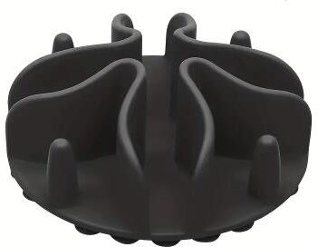 Inspired Living PawEase Slow Feeder Dog Bowl Insert Silicone Puzzle Feeder For Healthy Eating black m