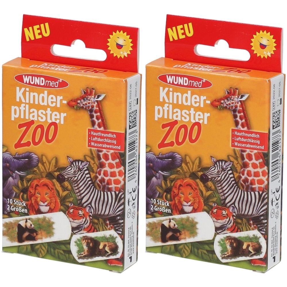 2x Kinderpflaster Zoo 2x10 St Pflaster