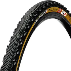 Gravel-Reifen Gravel Grinder Pro Handmade TLR Clincher, Challenge, Pro-Series, 260 TPI, PPS GANZO+PPS2 Pannenschutz, SmartPlus-Compound, Reifenflanke: hellbraun Empfohlener Reifendruck 2-3.5 bar (max. 6), Größe: 36-622, Farbe: Schwarz/braun