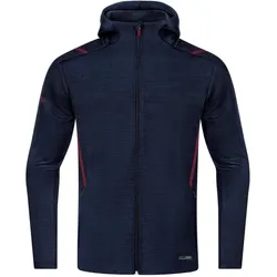 JAKO Challenge Kapuzenjacke marine meliert/maroon 3XL