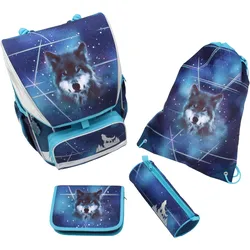 IN@SCHOOL Schulranzen-Set 5teilig Wolf