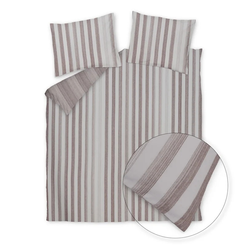 Vandyck Home Brenta dekbedovertrek - Dark Truffle