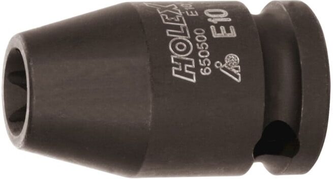 HOLEX Douille IMPACT, 3/8 pouce, pour vis TX E10 (650500 E10)
