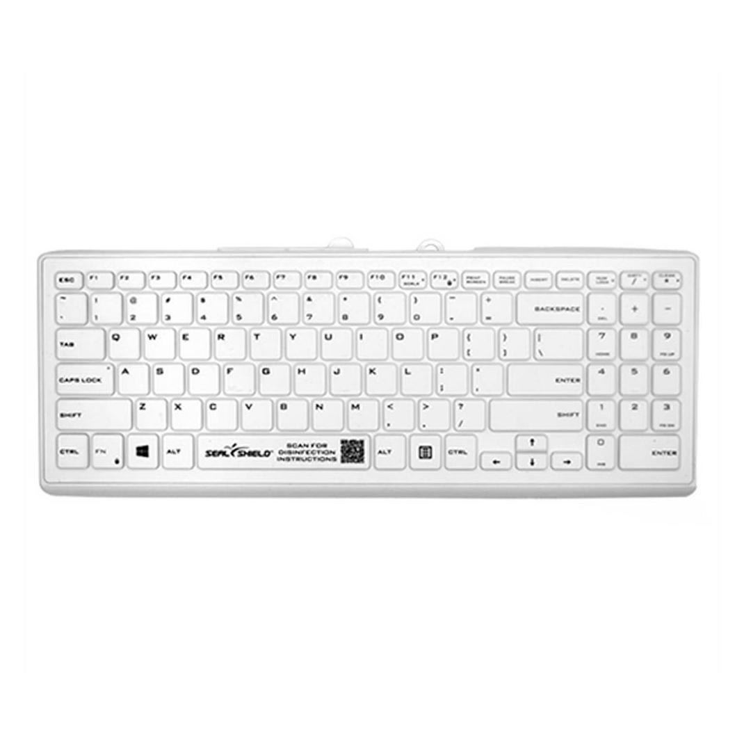 Seal Shield Tastatur Cleanwipe Pro White (DE, Kabelgebunden) (SSWKSV101PRO-DE)