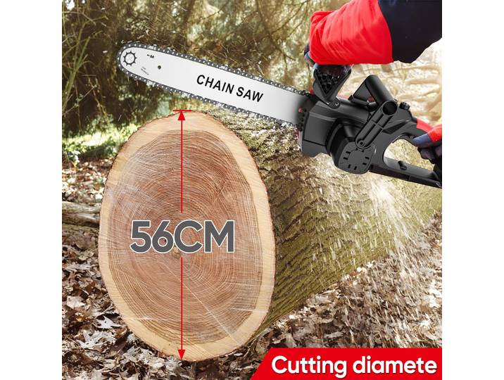 Scie à chaîne électrique sans balais 3500W, scie à chaîne portable sans fil, outils de jardinage, scies de menuisier, scies forestières pour batterie Makita 21V