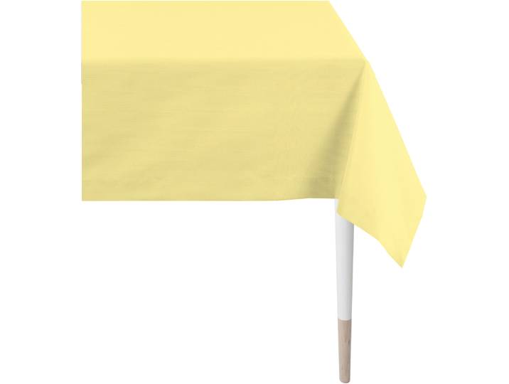 Tischdecke APELT 4362 Rips-Uni Gr. 2, gelb, B:140cm L:250cm, Baumwolle, Polyester, Tischdecken, Tischdecke, Wasser- und Schmutzabweisend