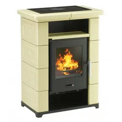 Wamsler  Kaminofen  TYP10870  MONTAFON  Creme  HxBxT  95x71,5x43,6  cm  (7  kW)