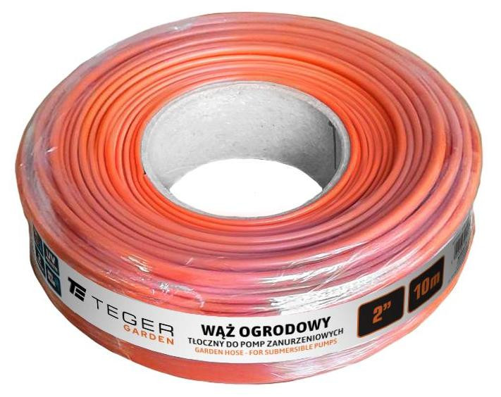 Teger Tuinslang met aansluiting voor dompelpompen, diameter 2 inch, 10 meter