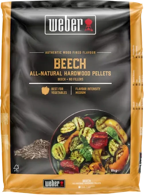Holzpellets Buche, 8kg, Brennstoff für Smoker und Pelletgrills
