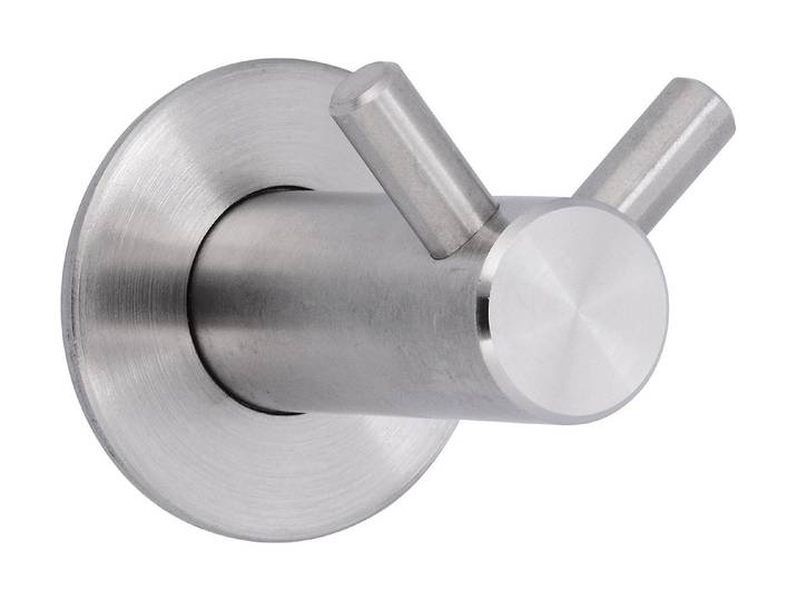 Siro Garderobenhaken Doppelhaken 2283 Edelstahl 4 cm